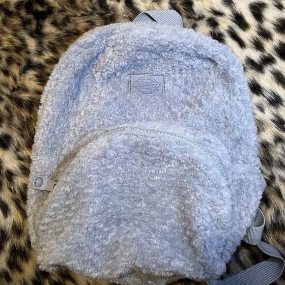 Dickies New Blue Fuzzy Soft Sherpa Mini Backpack Dolls Kill - Picture 12 of 12